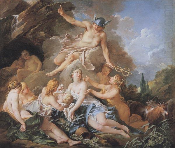 Mercury confiding Bacchus to the Nymphs, Francois Boucher